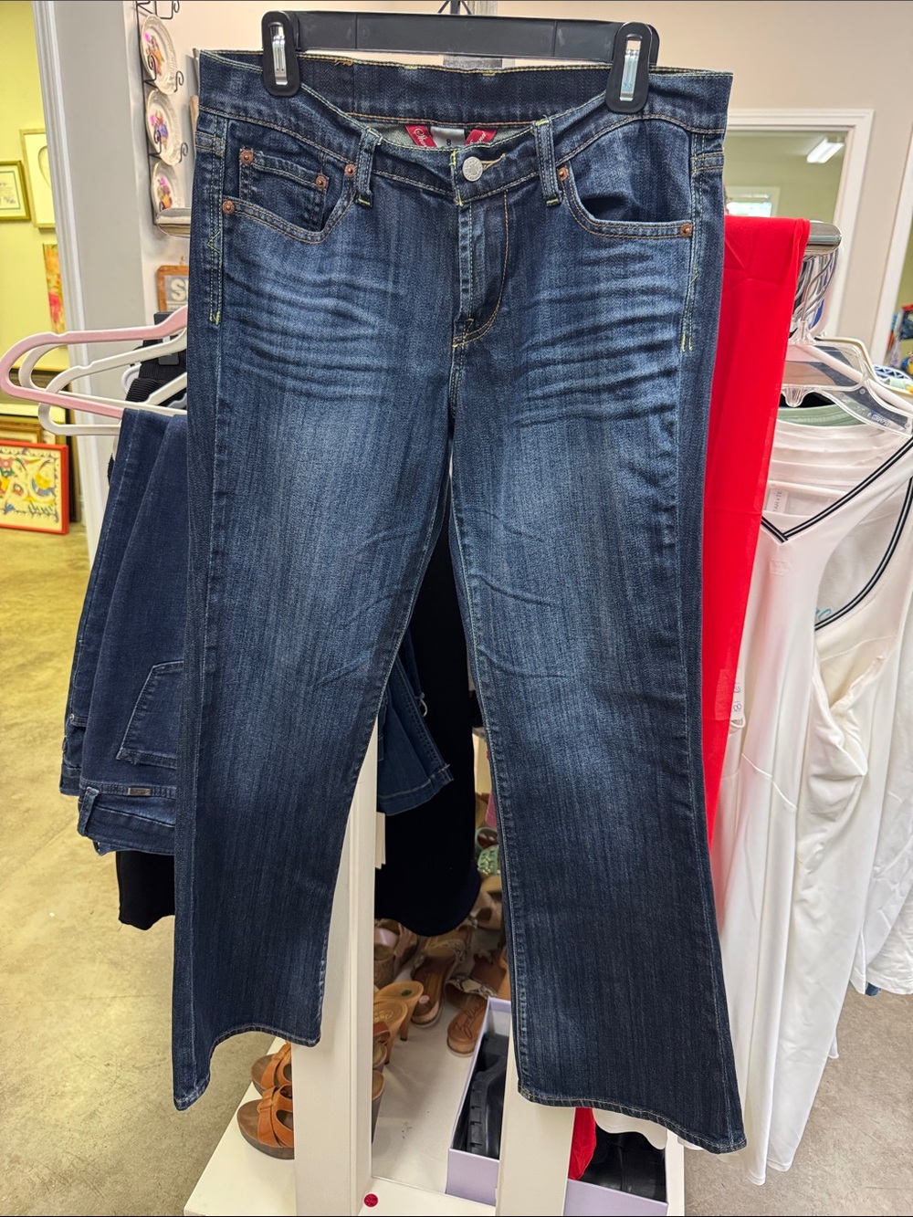 Lucky Brand Women's Dark Blue Flare Jeans